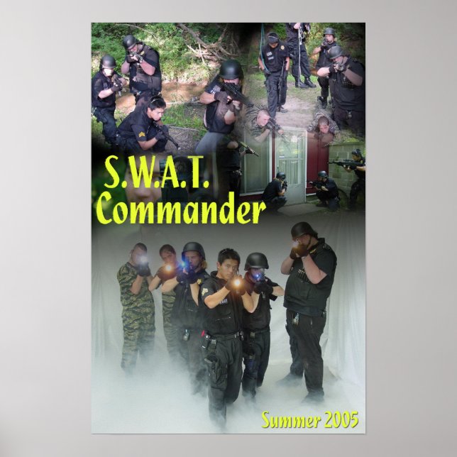 Póster Comandante de SWAT (Frente)