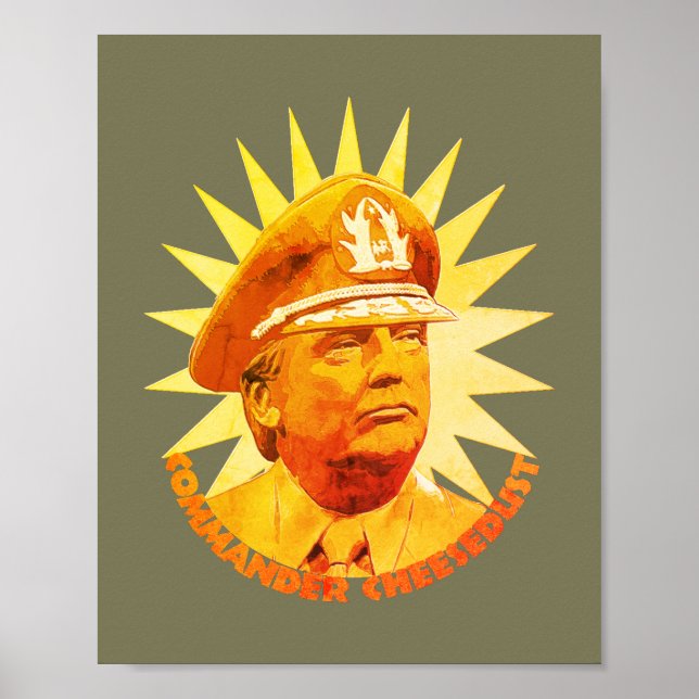 Póster Comandante fascista en Queso (Frente)