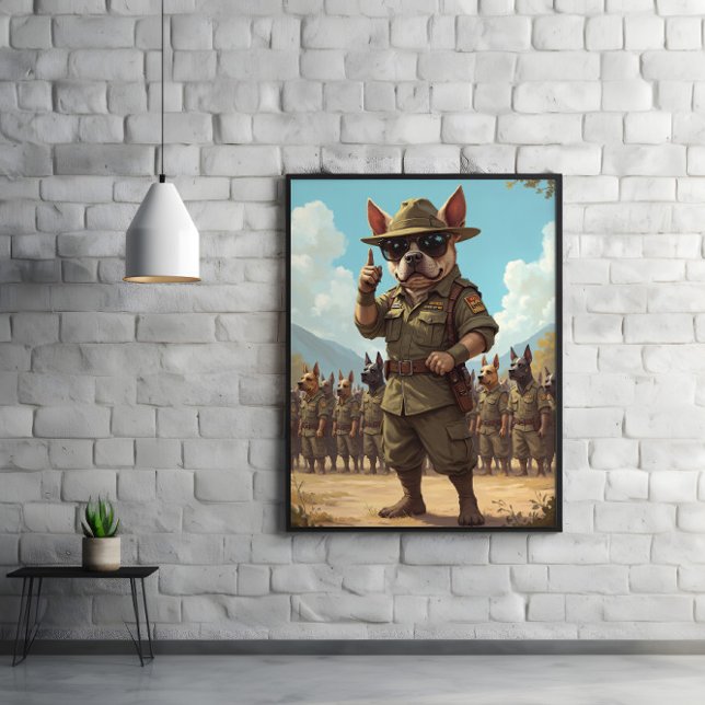 Póster Comando canino: ladrido fuerte, mordaza más tarde (Subido por el creador)