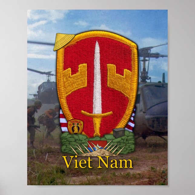 Póster Comando de Asistencia Militar Vietnam MACV (Frente)