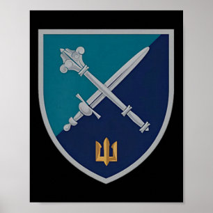 Póster Comando del Cuerpo de Infantería Naval (Ucrania) V