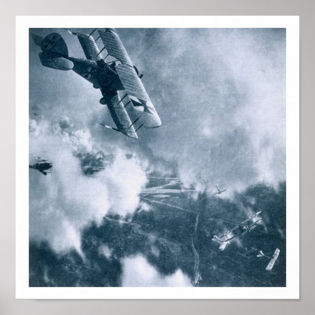 Póster Combate aéreo en el frente occidental, Primera Gue (Frente)