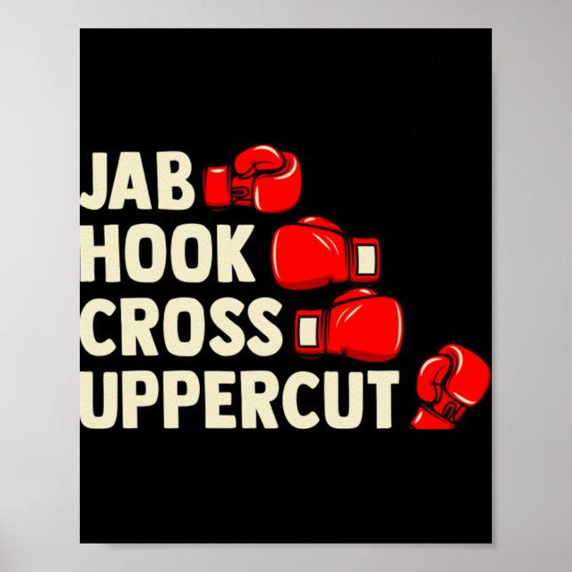 Póster Combate de artes marciales mixtas - Cruz Jab Hook  (Frente)