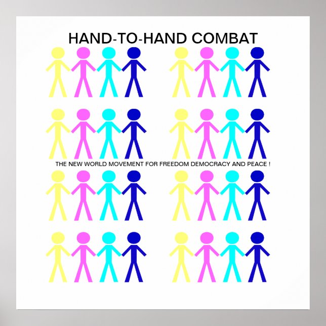 PÓSTER COMBATE DE MANO... (Frente)