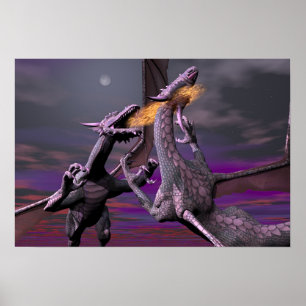 Póster Combate del claro de luna