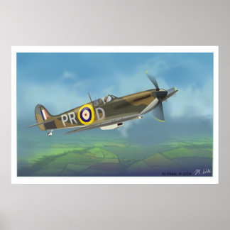 Póster Combatiente de Spitfire