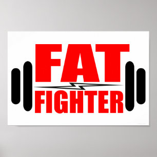 Póster Combatiente gordo