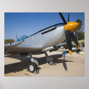 Póster Combatiente Spitfire de construcción británica