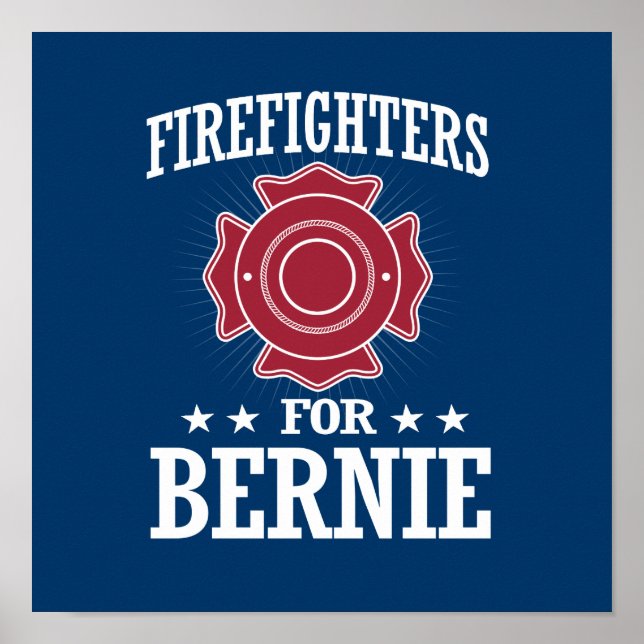 PÓSTER COMBATIENTES DE FUEGO PARA BERNIE SANDERS (Frente)