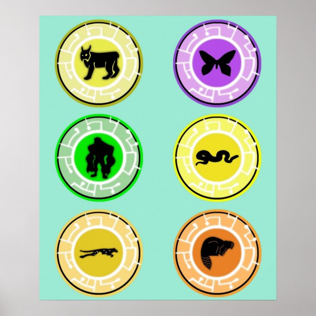 Póster Combinación de kratts salvajes v2 (Frente)