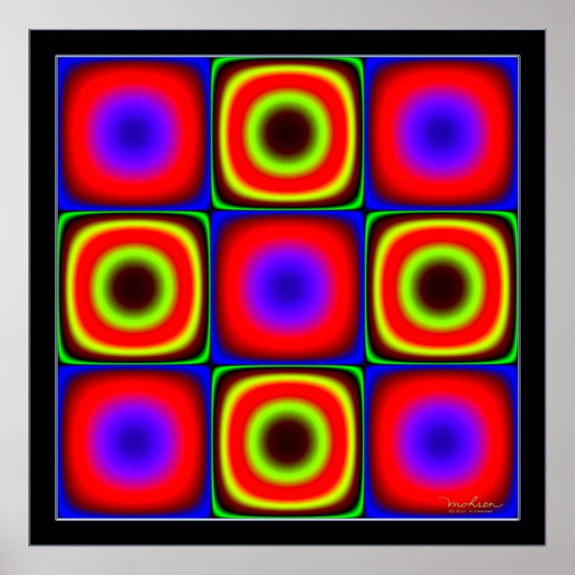 Póster Combinaciones de colores de la Vacilación (Frente)