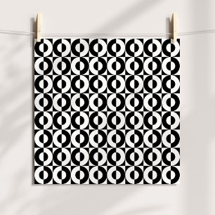 Póster Combo Geo Negro y Blanco Círculos Divertidos