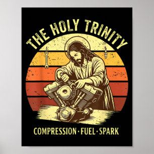 Póster Combustible de compresión de la Santísima Trinidad