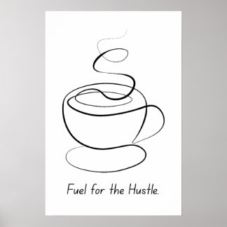 Póster Combustible para el casco - Poster motivacional
