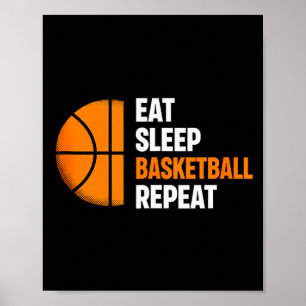 Póster Come Baloncesto Dormir Repetir Tanque Amante del B