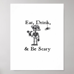 Póster Come Bebe Y Sé Espantoso Estilo Estético De Hallow