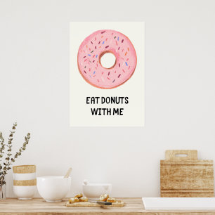 Póster Come donuts conmigo
