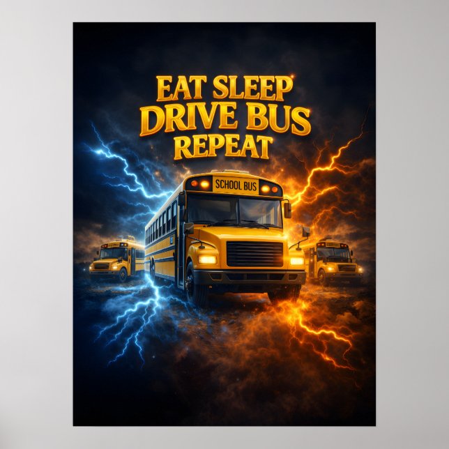 Póster Come Dormir Conductor De Autobús (Frente)