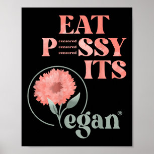 Póster Come Gato Es Vegano X Edición Acuarela Vegano Cen