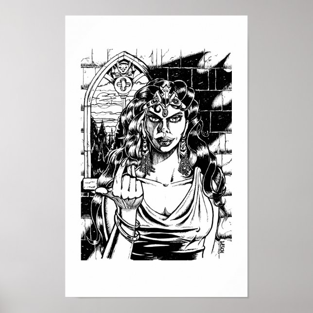 Póster "Come Hither" - Ilustracion de Tracy Lesch (Frente)