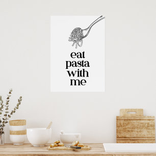 Póster Come pasta conmigo