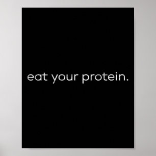 Póster Come Proteínas Cita Gimnasio Culturismo Entrenamie