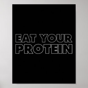 Póster Come Tu Proteína Proteína Construcción De Músculos