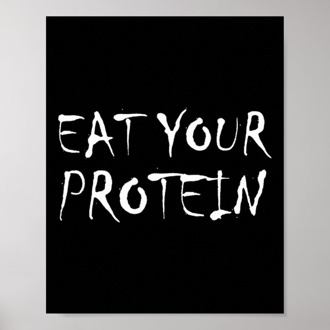 Póster Come Tu Proteína Proteína Construcción Muscular Fi (Frente)
