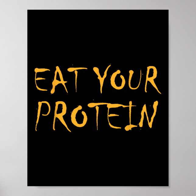 Póster Come Tu Proteína Proteína Construcción Muscular Fi (Frente)