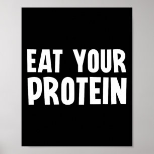 Póster Come Tu Proteína Proteína Construcción Músculo Fit