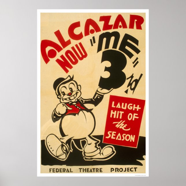 Póster Comedia del Teatro Federal 1938 WPA (Frente)