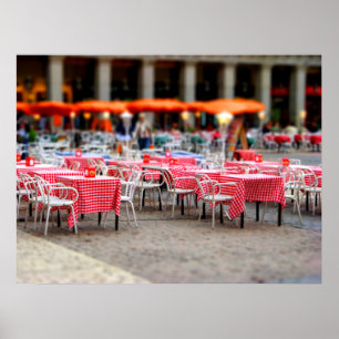 Póster Comedor al aire libre