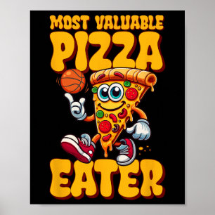 Póster Comedor de Pizza Más Valioso 