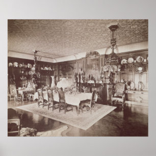 Póster Comedor, Wickham Hall, Kent, 1897