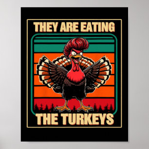 Póster Comen El Humor Del Día De Gracias 1 De Los Turcos