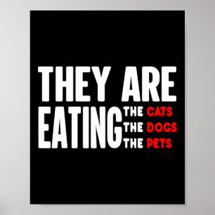 Póster Comen Perros - Comen Gatos
