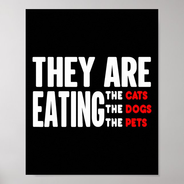 Póster Comen Perros - Comen Gatos (Frente)