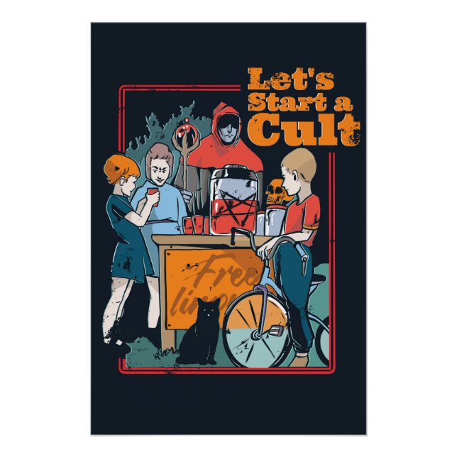 Póster Comencemos un culto temible retro niños de Hallowe (Anverso)