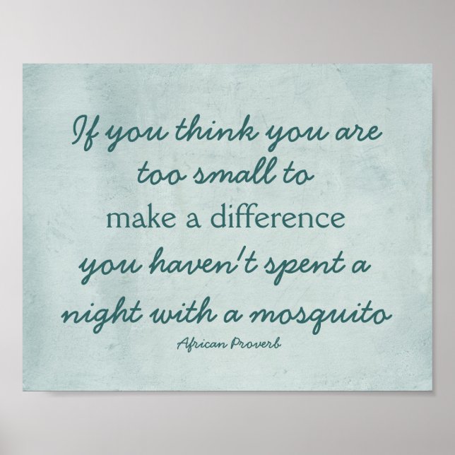 Póster comentar marca un poster de diferencia (Frente)