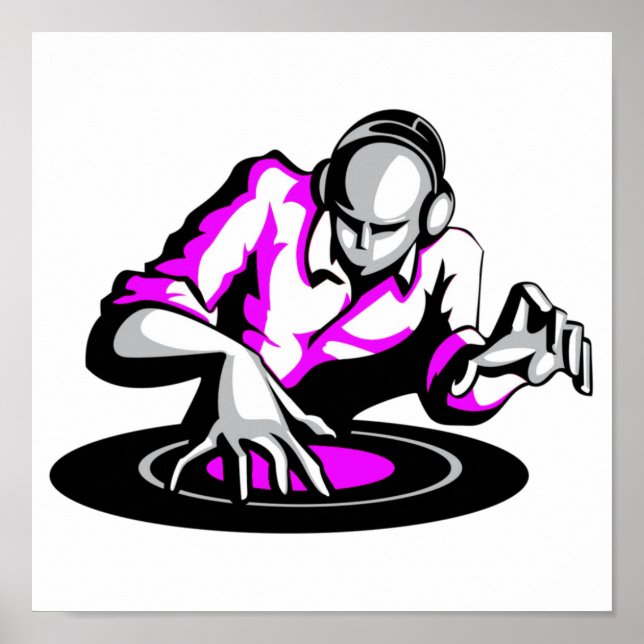 Póster Comenzar el fiesta DJ Poster (Frente)