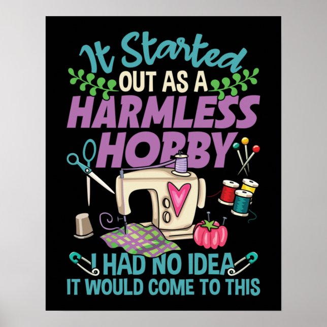 Póster Comenzó Como Un Hobby Sin Peligro (Frente)