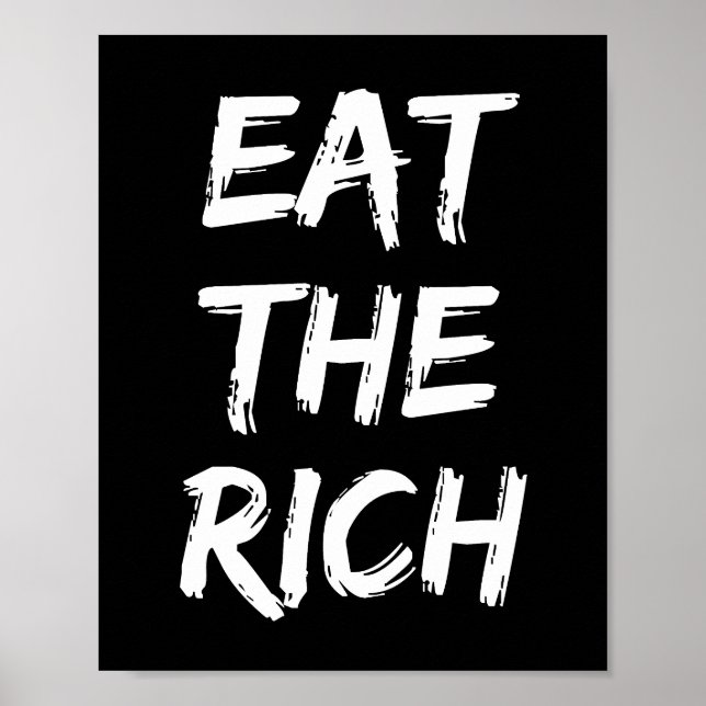 Póster Comer a los ricos - socialista (Frente)