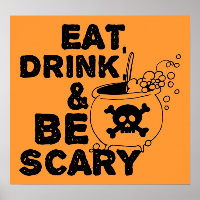 Póster Comer, beber, tener miedo (Frente)