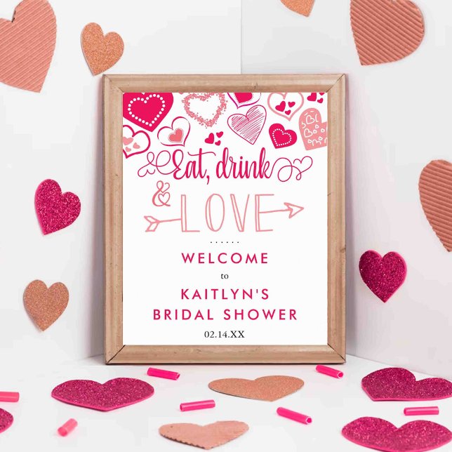 Póster "Comer, beber y amar" El día de San Valentín ducha (Subido por el creador)