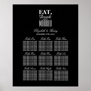 Póster Comer, beber y estar casada con un Boda
