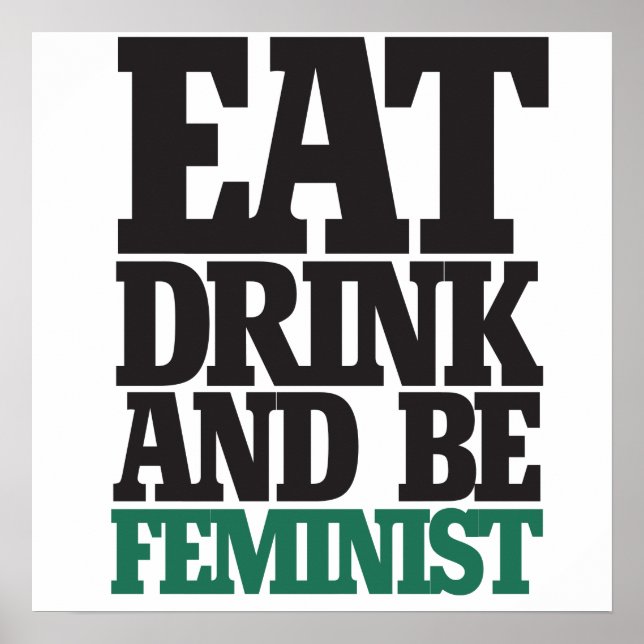 Póster Comer beber y ser feminista (Frente)