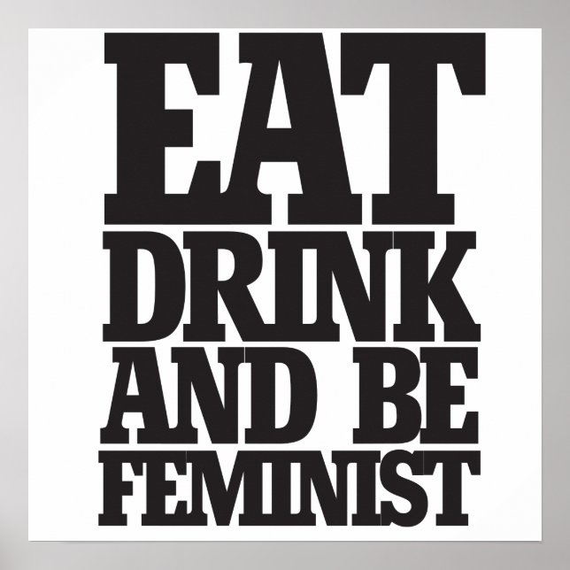 Póster Comer beber y ser feminista (Frente)