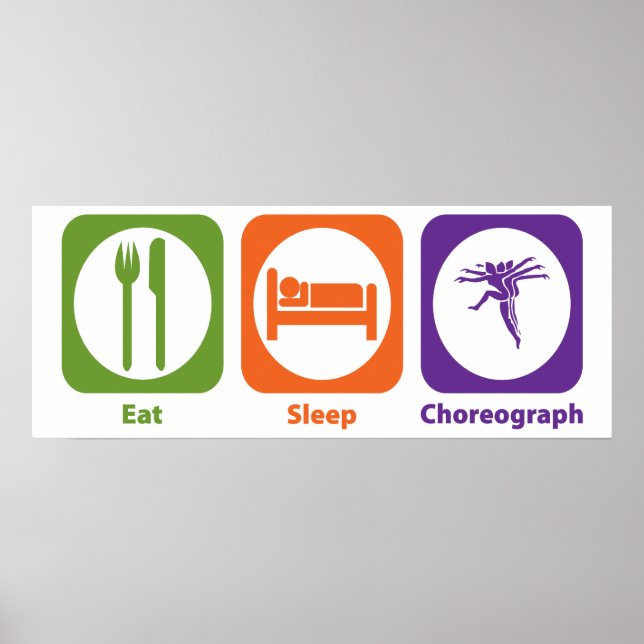 Póster Comer Coreografía del sueño (Frente)