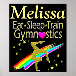 PÓSTER COMER, DORMIR, GIMNASTICA POSTER PERSONALIZADO