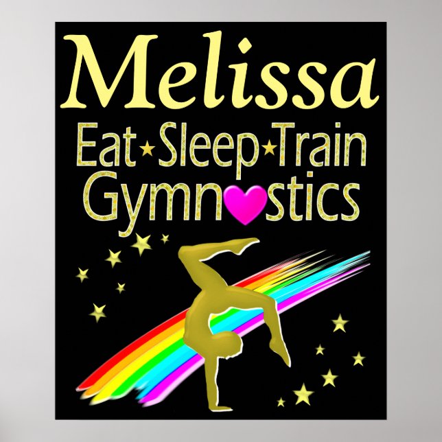 PÓSTER COMER, DORMIR, GIMNASTICA POSTER PERSONALIZADO (Frente)